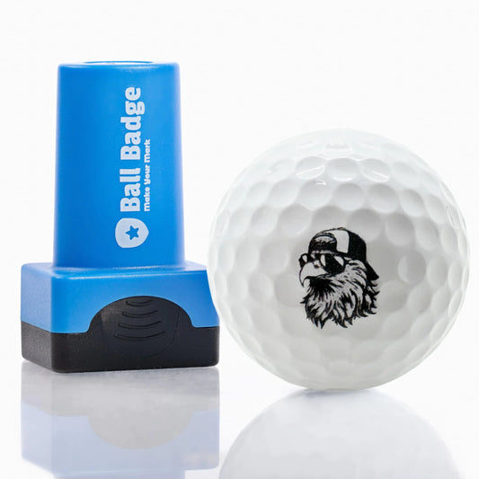 Ball Badge - Bald Eagle Golf Ball Stamp